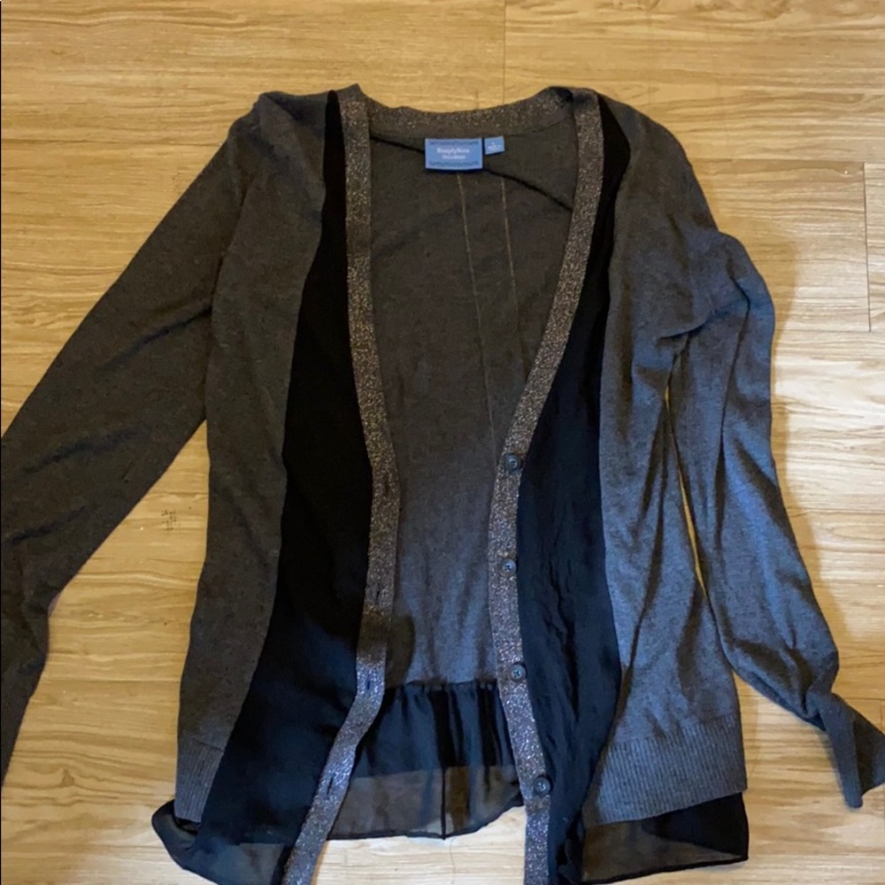 Simply Vera Wang sparkly cardigan